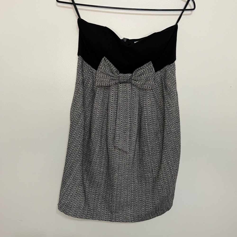 Charlotte Russe Super Mini Strapless Dress Teen M Y2K Babydoll Coquette
